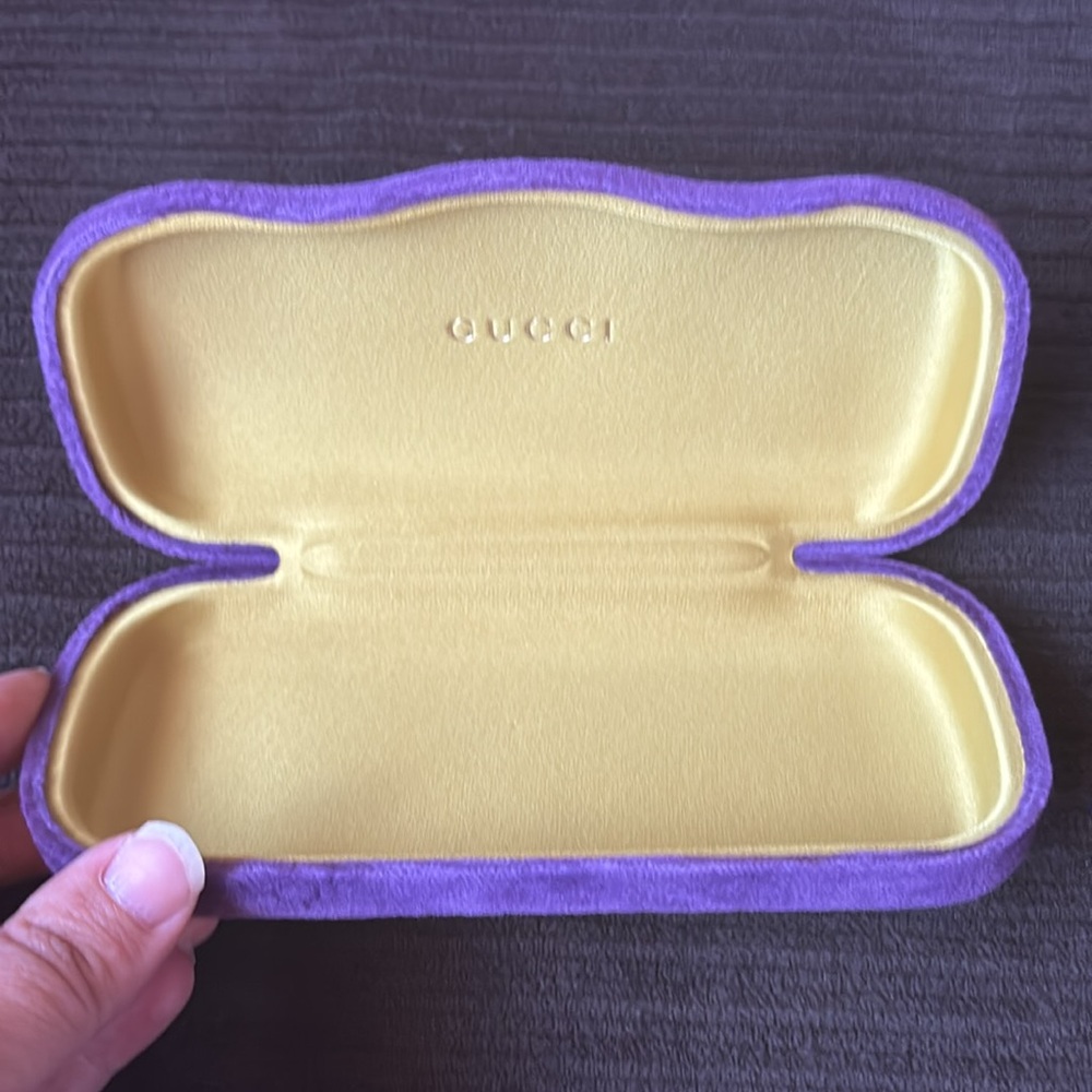 Gucci Purple Velvet Sunglasses Case